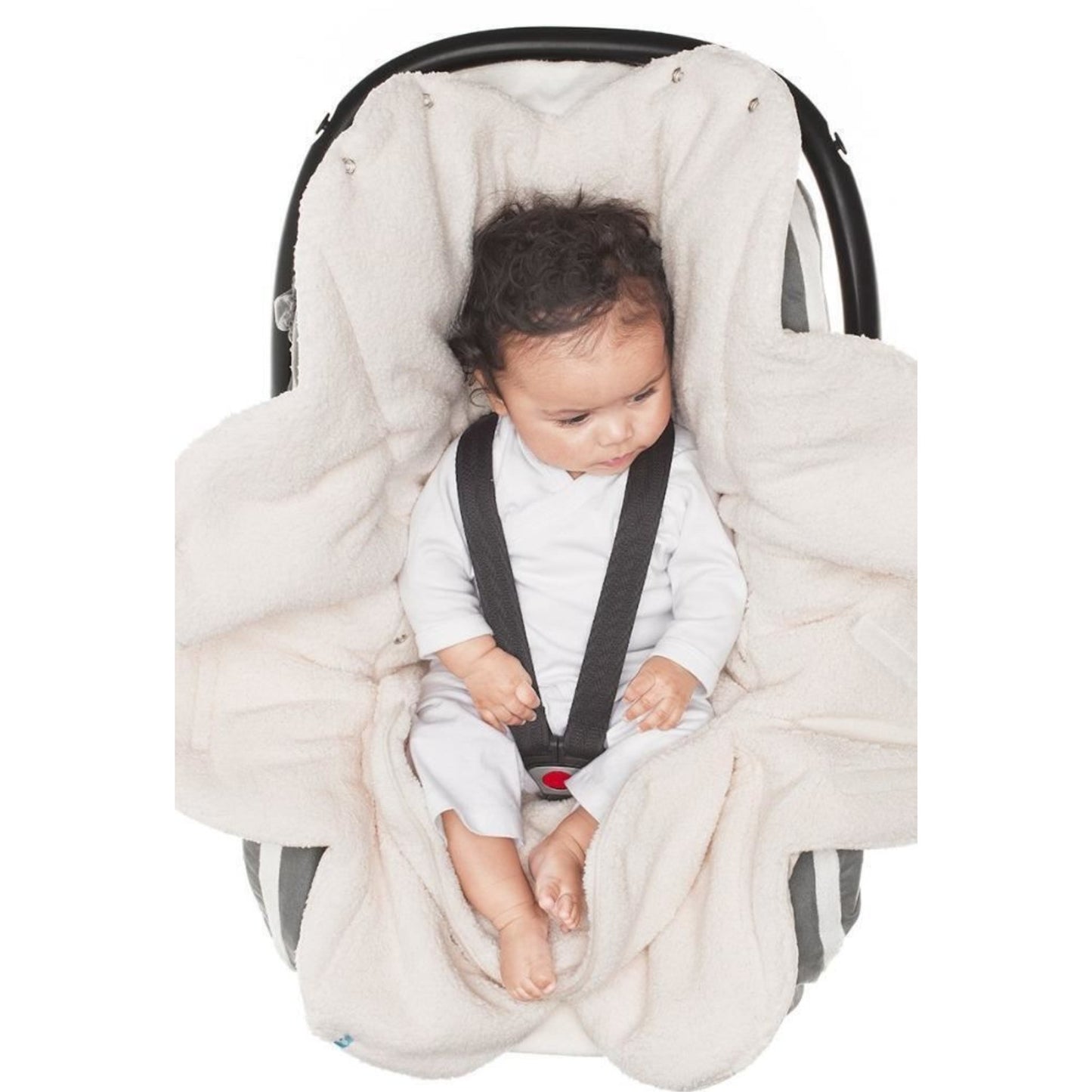 Wallaboo Baby Blanket Nore Faux Suede Warm Soft Shearling Inner 0-12 Months Lime Green