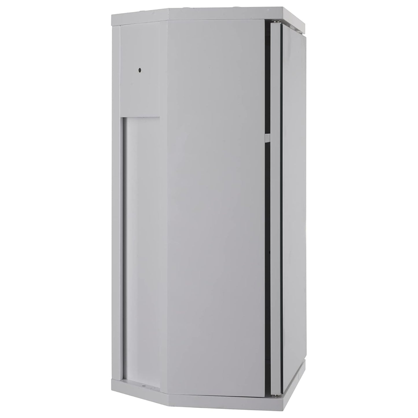 Croydex Corner Bathroom Cabinet MDF Carcass Mirrored Door Magnetic Catch and Adjustable Shelf