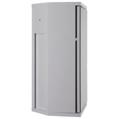 Croydex Corner Bathroom Cabinet MDF Carcass Mirrored Door Magnetic Catch and Adjustable Shelf