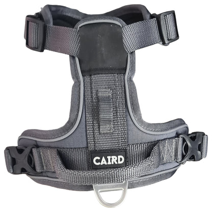 CAIRD Advance Dog Harness Ergonomic Y-Shape No Pull Reflective with Handle Grey (Medium)