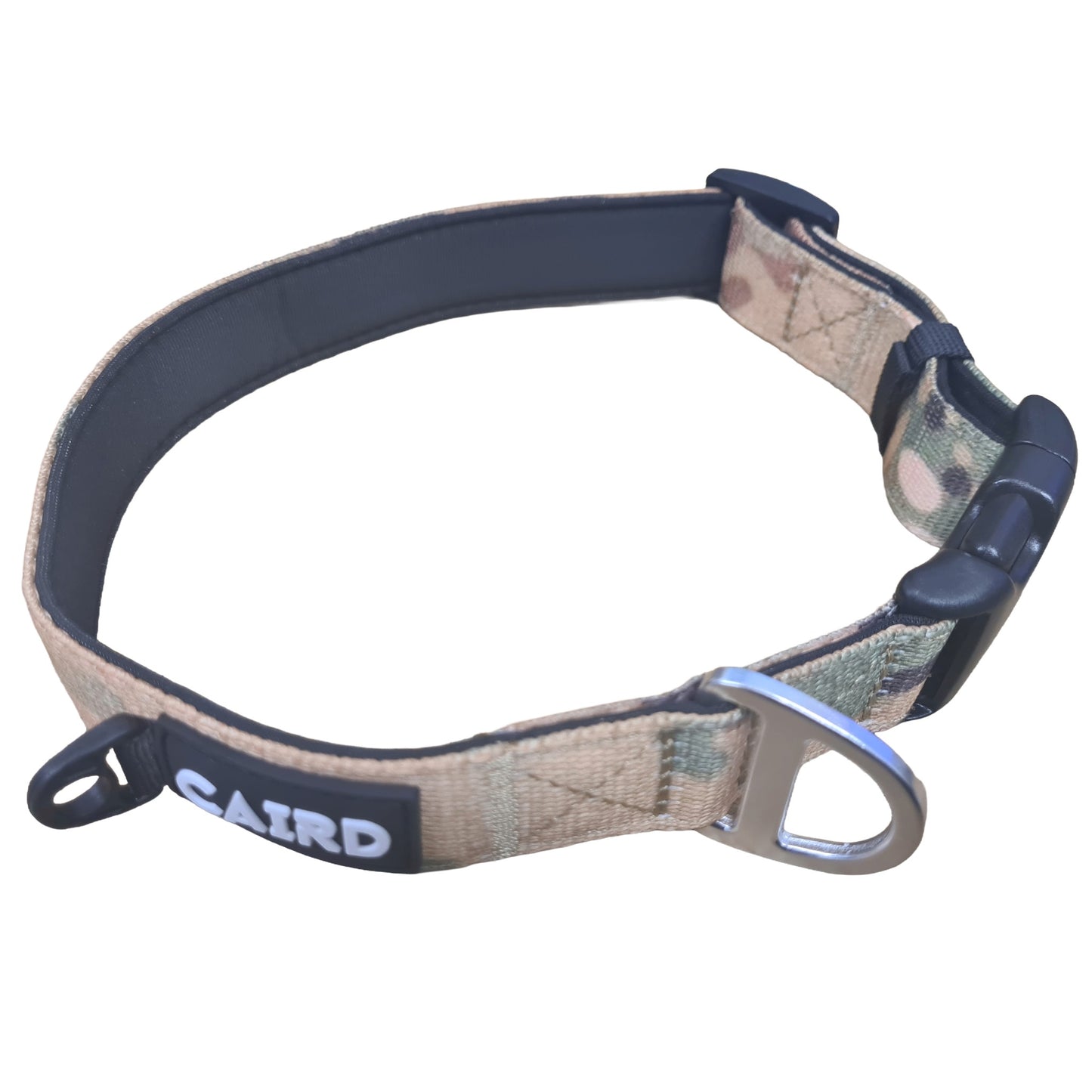 CAIRD Journey Light Dog Collar Nylon Padded Neoprene (Camo)
