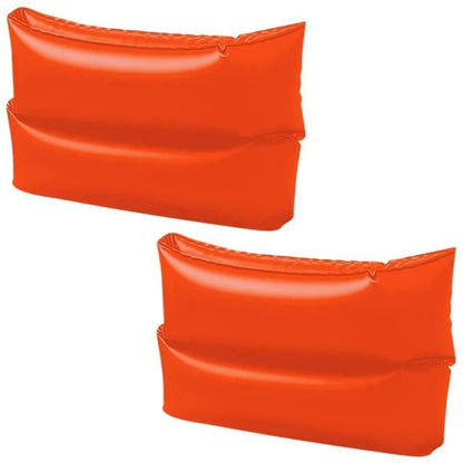 Intex Inflatable Arm Bands Double Air Chambers 25 x 17cm Bright Orange 8 Vinyl