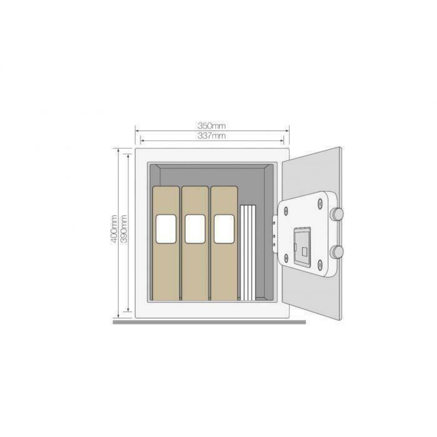 Yale YSEM/400/EG1 Motorised Maximum Security Safe Digital Pin Code 400x350x340mm