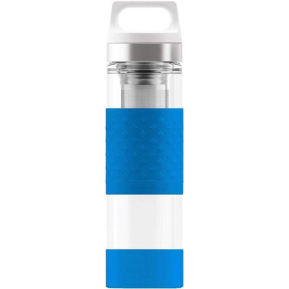 SIGG Hot & Cold Infuser Thermal Water Bottle 0.4 L Glass Bottle Silicone Shell