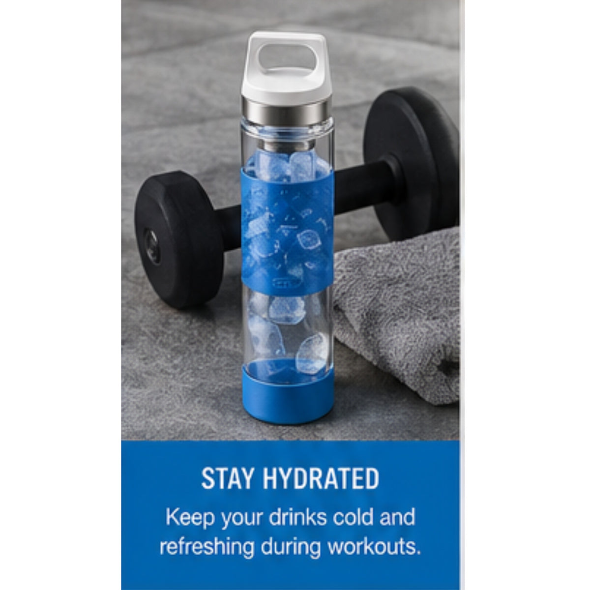 SIGG Hot & Cold Infuser Thermal Water Bottle 0.4 L Glass Bottle Silicone Shell