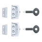 Yale Locks P113 Toggle Window Locks White 2 Pack P-113-WE