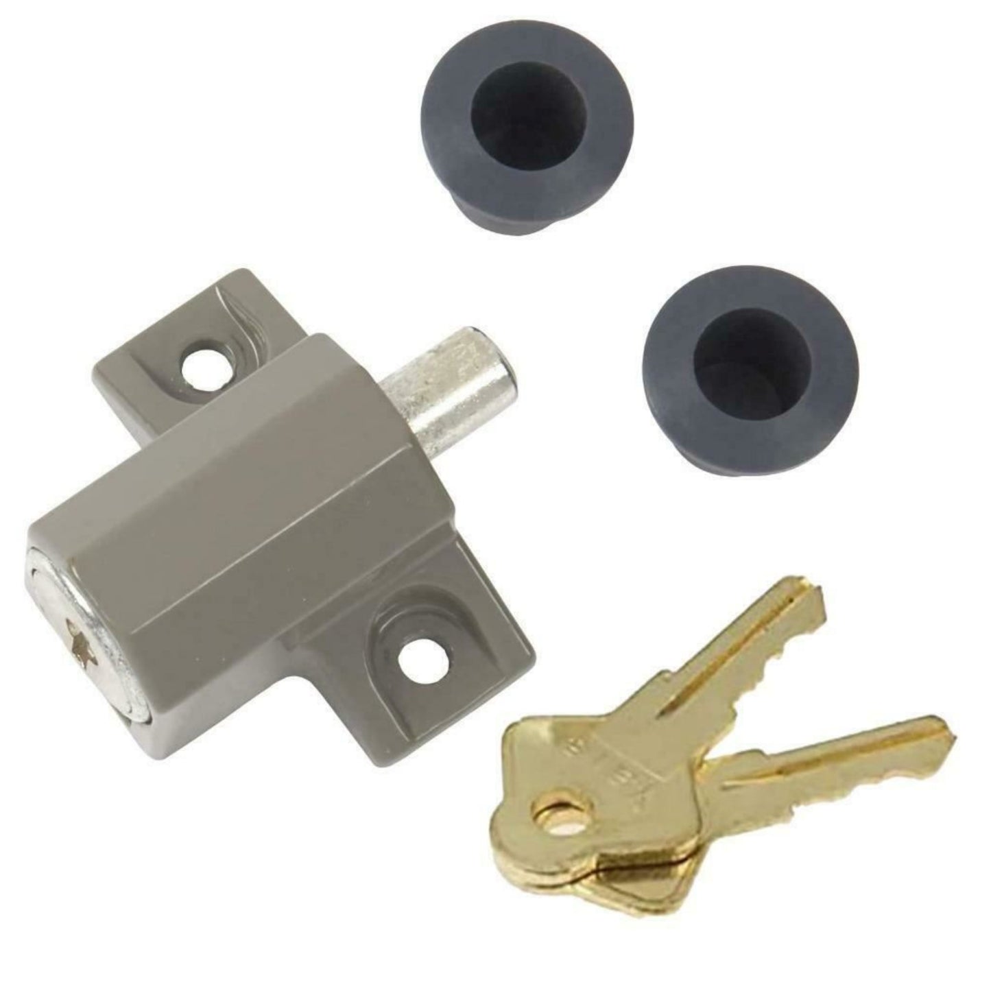 Yale Patio Door lock Dark Metallic Grey Finish Standard Security P-114-DMG