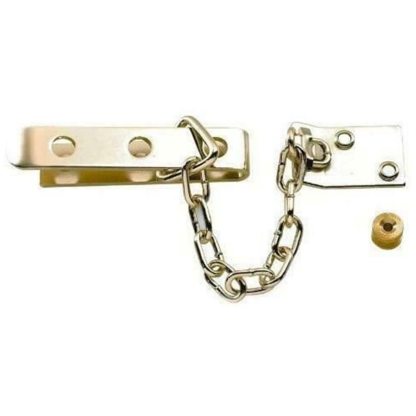Yale Door Chain Polished Brass Finish Standard Security Suitable for Wooden Door