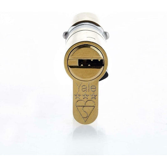 Yale Anti Snap 3 Star Double Cylinder High Security 40:40 80mm Brass B-YS3-4040B