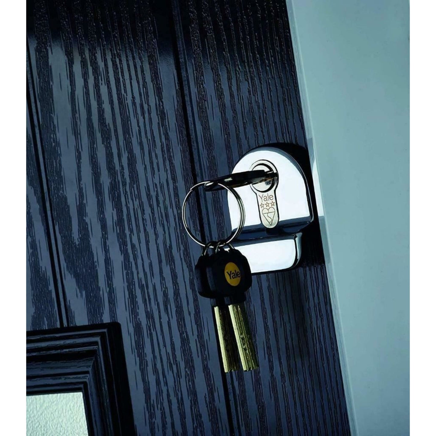 Yale Anti Snap 3 Star Double Cylinder High Security 45:35 80mm Nickel B-YS3-4535