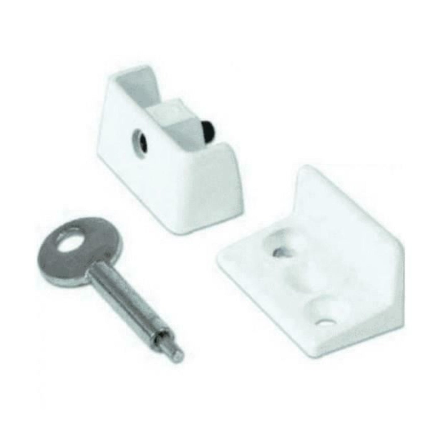 Yale P-8K109 Window Stop Suitable for Hinged Casement Windows White Pack of 4