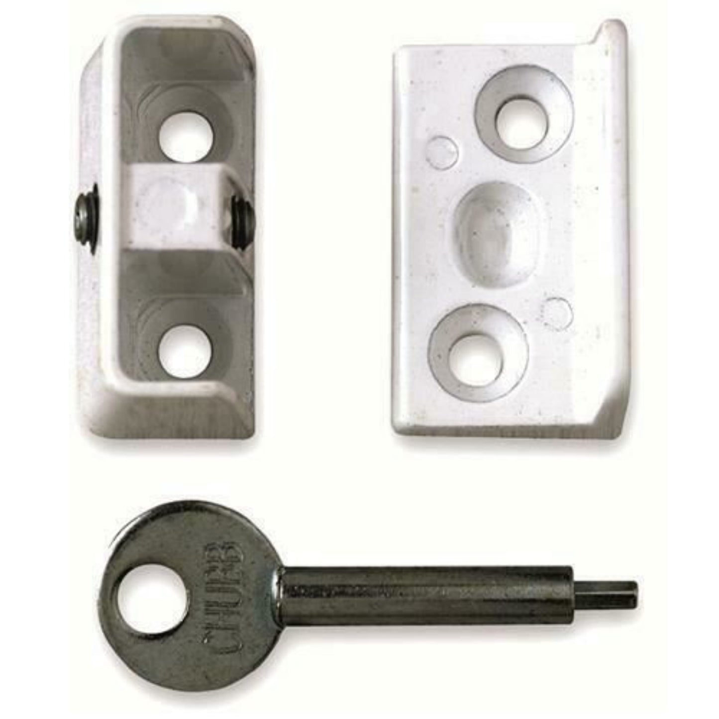 Yale P-8K109 Window Stop Suitable for Hinged Casement Windows White Pack of 4