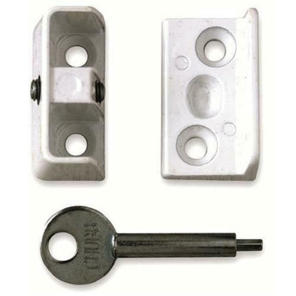 Yale P-8K109 Window Stop Suitable for Hinged Casement Windows White Pack of 4