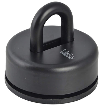 Yale Steel Padlock Anchor with Concealed Fixing 60mm Black Suitable for Outdoor