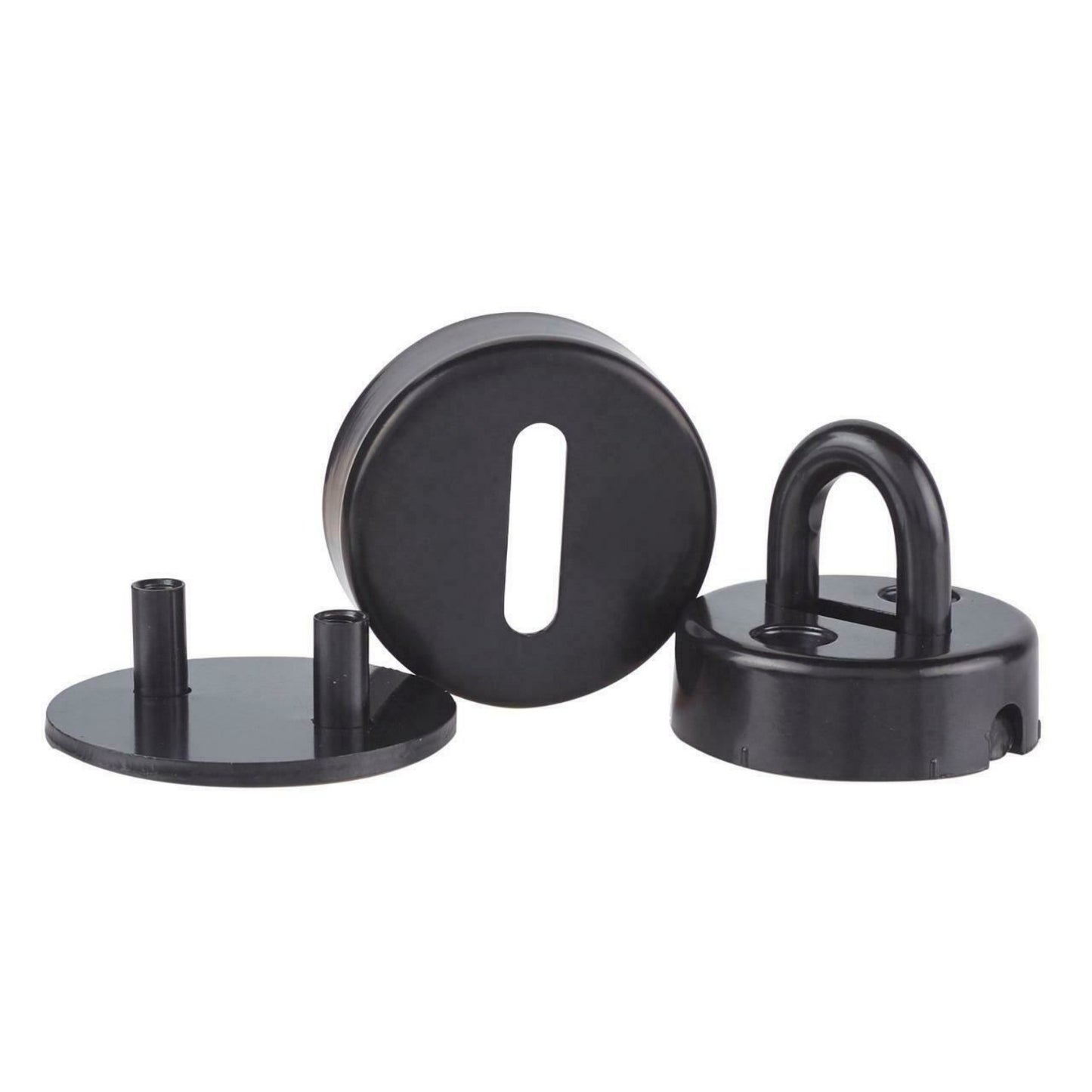 Yale Steel Padlock Anchor with Concealed Fixing 60mm Black Suitable for Outdoor