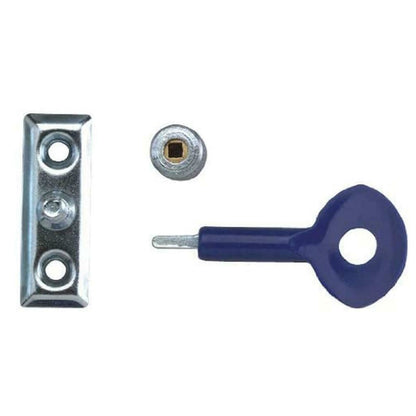Yale P-6P111-SC Window Surface-fixed Stay Locks Satin Chrome Finish Pack of 6