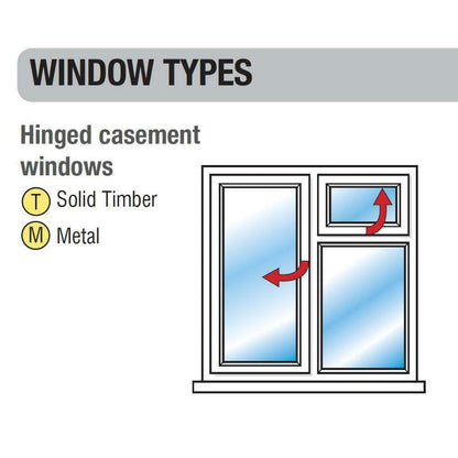 Yale P-6P111-SC Window Surface-fixed Stay Locks Satin Chrome Finish Pack of 6
