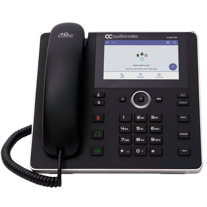 Audiocodes Teams C450HD VOIP IP Phone POE GBE integrated BT Dual Band WiFi