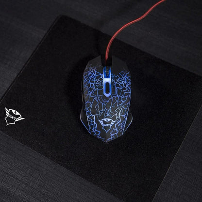 Trust Gaming GXT 783 Gaming Mouse illuminated 2400 dpi and Mouse Pad 245x210 mm
