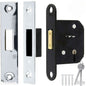 Yale Essentials 5 Lever Mortice Deadlock 2.5 Inch 64 mm Backset Chrome Finish