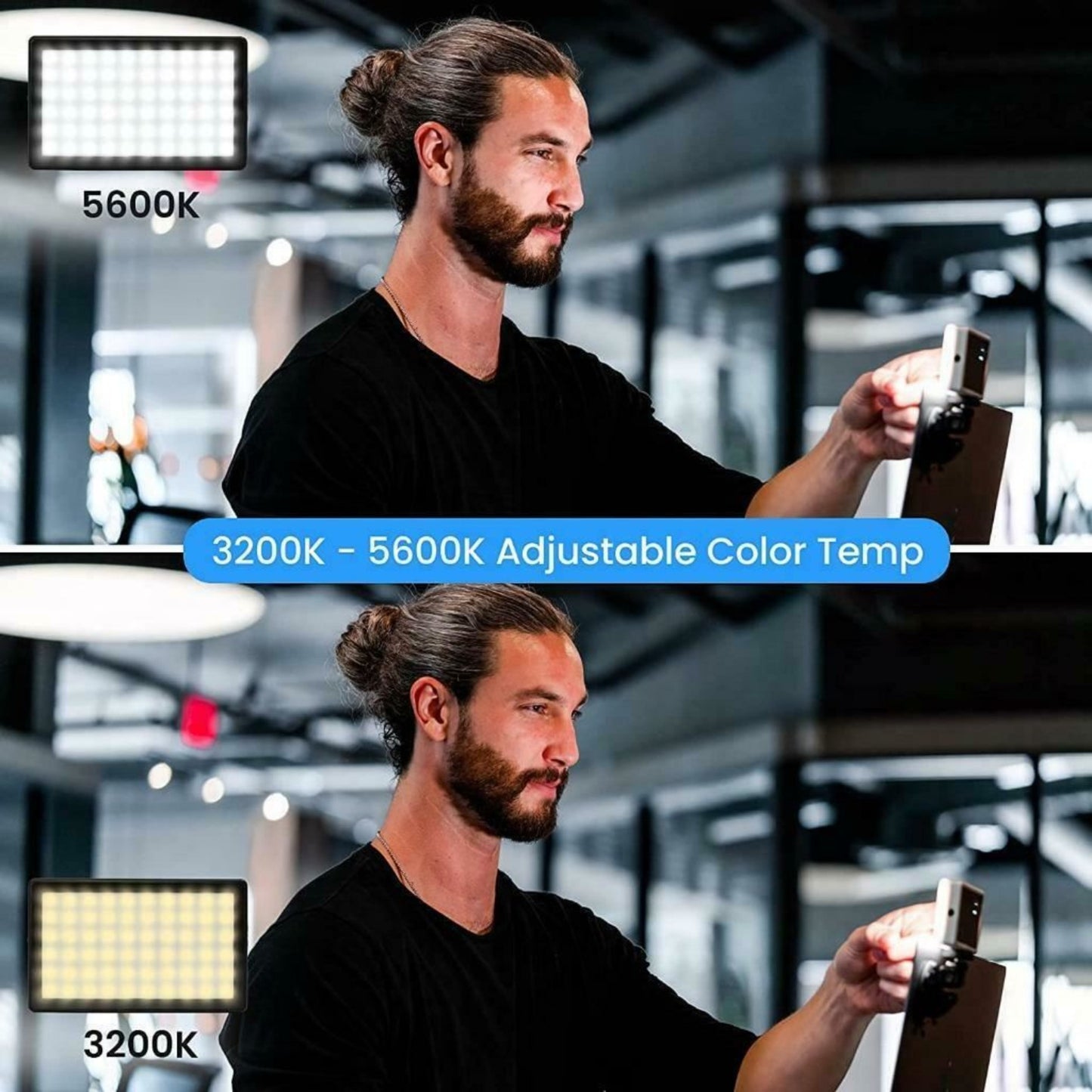 Lume Cube Lighting Kit Portable Adjustable + diffuser & suction cup - LC-VC2