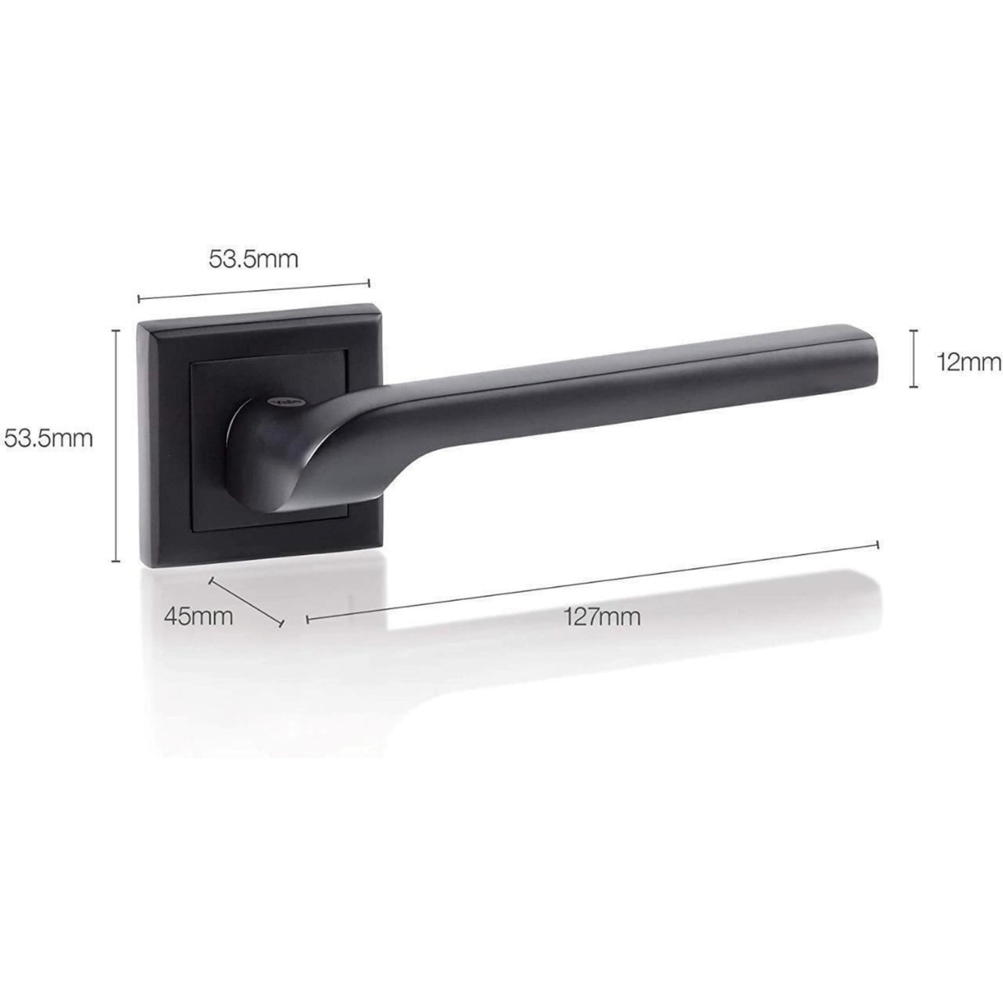 Yale Black Door Handle Bathroom Door Handles Lock/Unlock Thumbturn Metal Siena