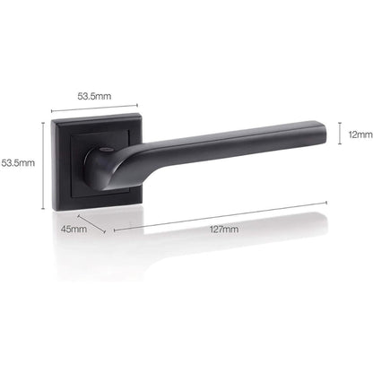 Yale Black Door Handle Bathroom Door Handles Lock/Unlock Thumbturn Metal Siena