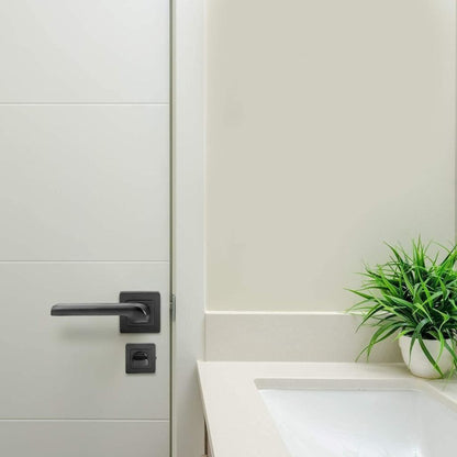 Yale Black Door Handle Bathroom Door Handles Lock/Unlock Thumbturn Metal Siena