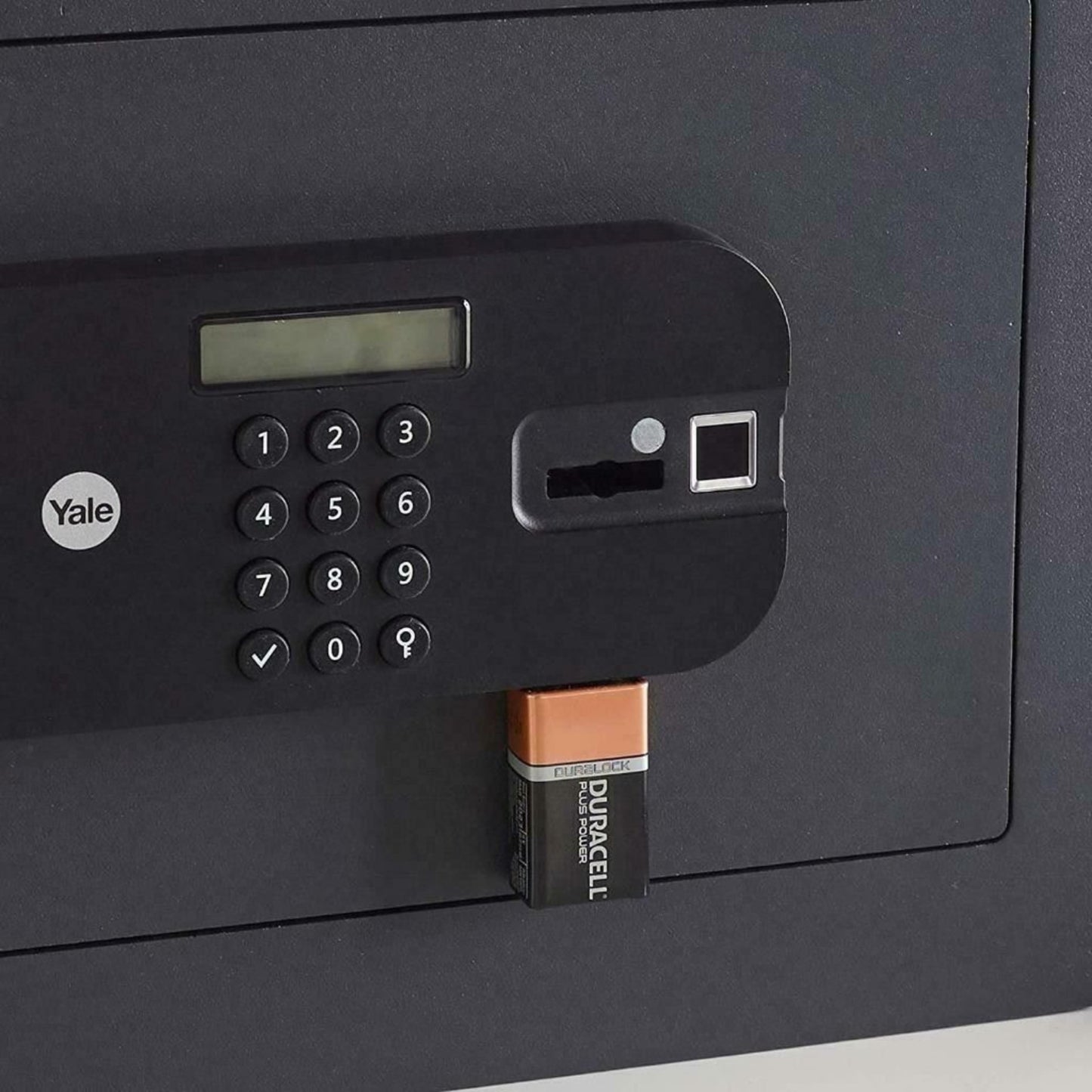 Yale Biometric Safe Keypad Fingerprint Locking Bolts Override Key 25x35x30cm