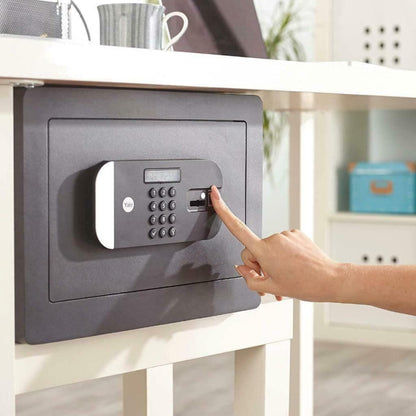 Yale Biometric Safe Keypad Fingerprint Locking Bolts Override Key 25x35x30cm