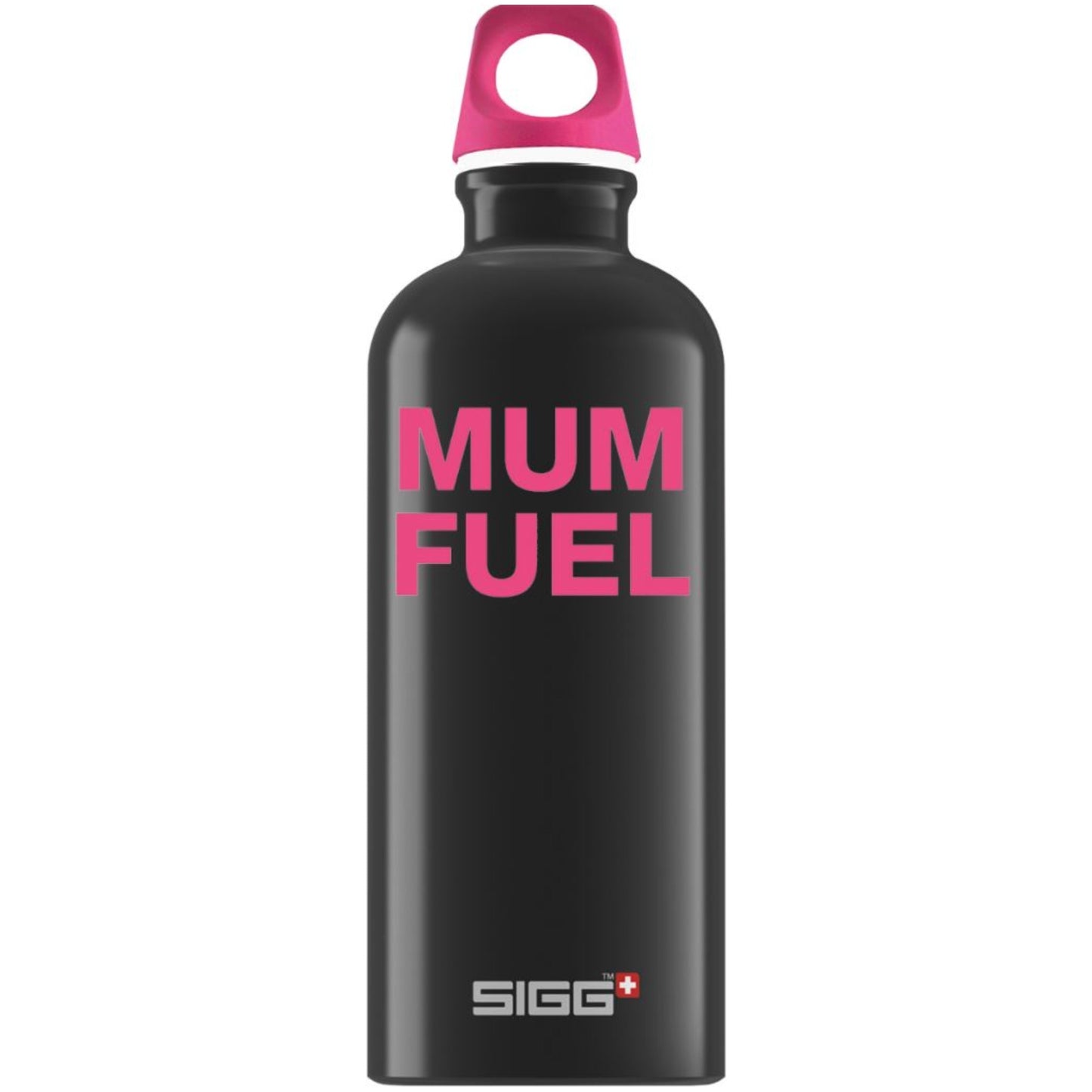 SIGG 500ml Aluminium Drinking Bottle Black Mum Fuel Logo 8845.4 No.31