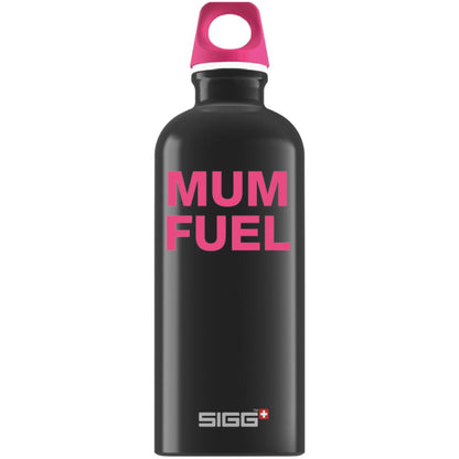 SIGG 500ml Aluminium Drinking Bottle Black Mum Fuel Logo 8845.4 No.31