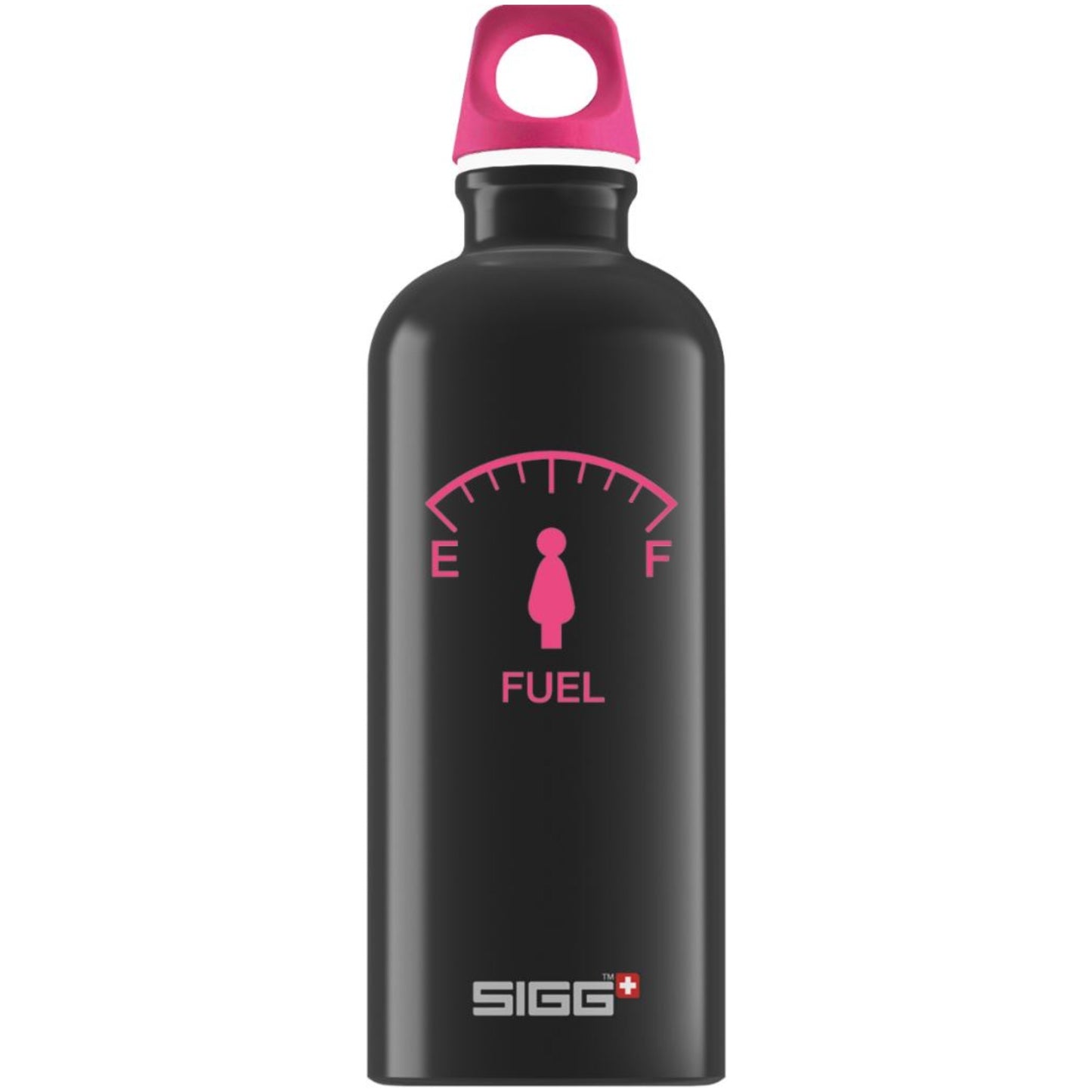 SIGG 500ml Aluminium Drinking Bottle Black Mum Fuel Logo 8845.4 No.31
