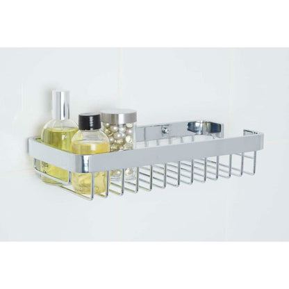 Croydex Wall Mounted Bathroom Basket Caddy Stainless, Rust Free - MQ770641