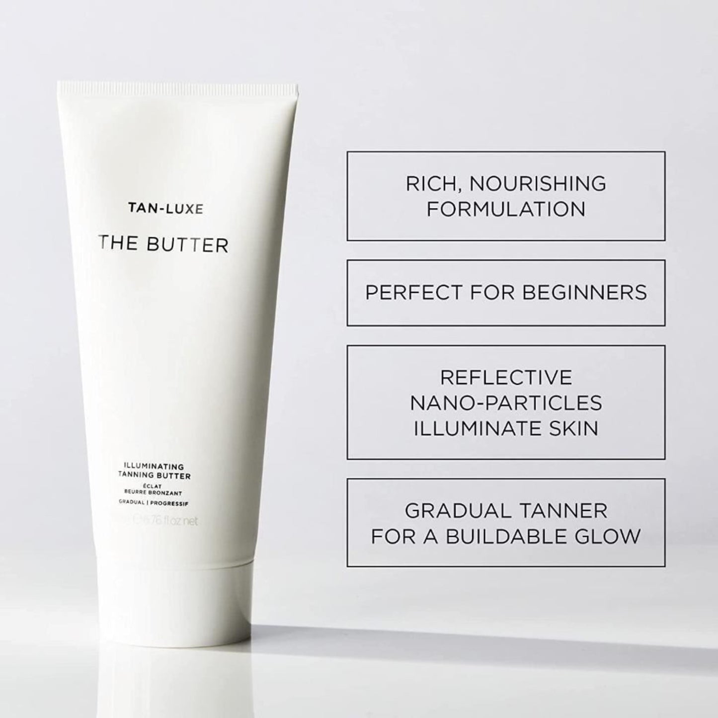 Tan Luxe THE BUTTER Fake Tan Body Butter 200ml Gradual Self Tanning Toxin Free