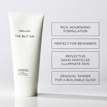 Tan Luxe THE BUTTER Fake Tan Body Butter 200ml Gradual Self Tanning Toxin Free