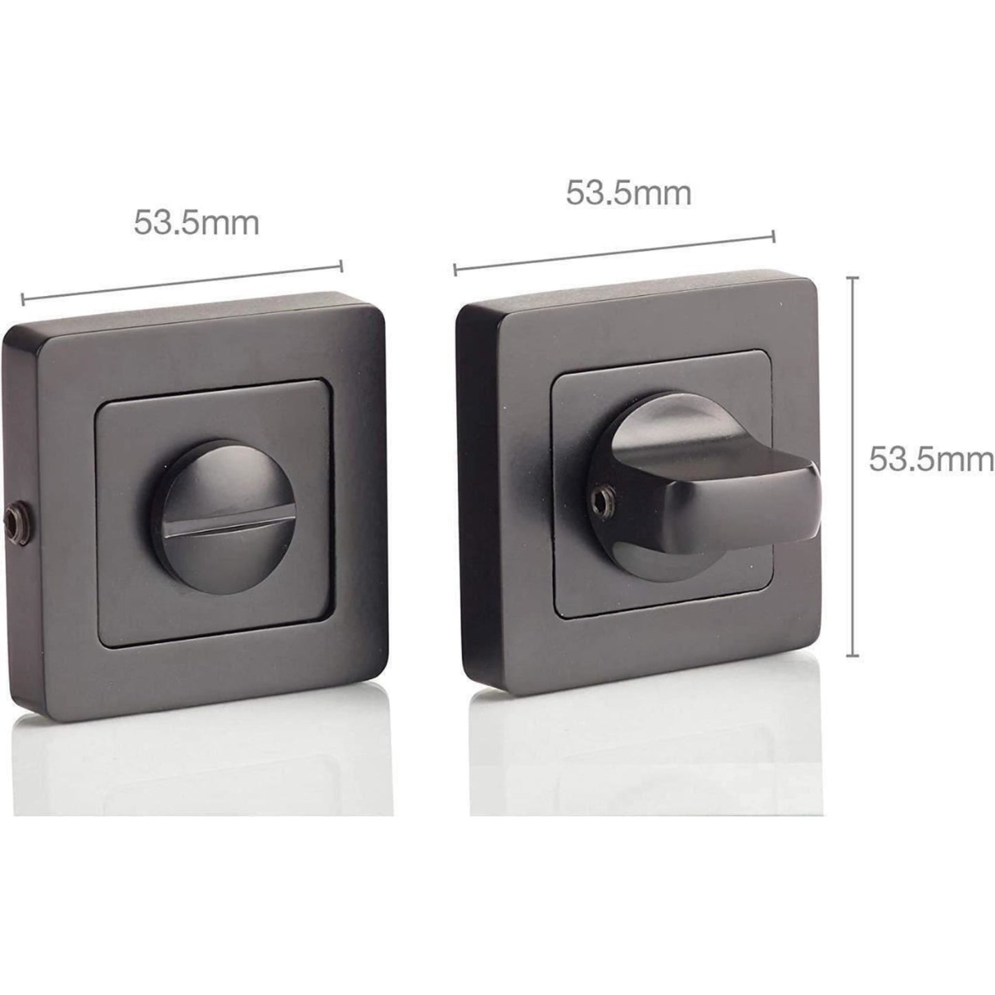 Yale Black Door Handle Bathroom Door Handles Lock/Unlock Thumbturn Metal Bologna