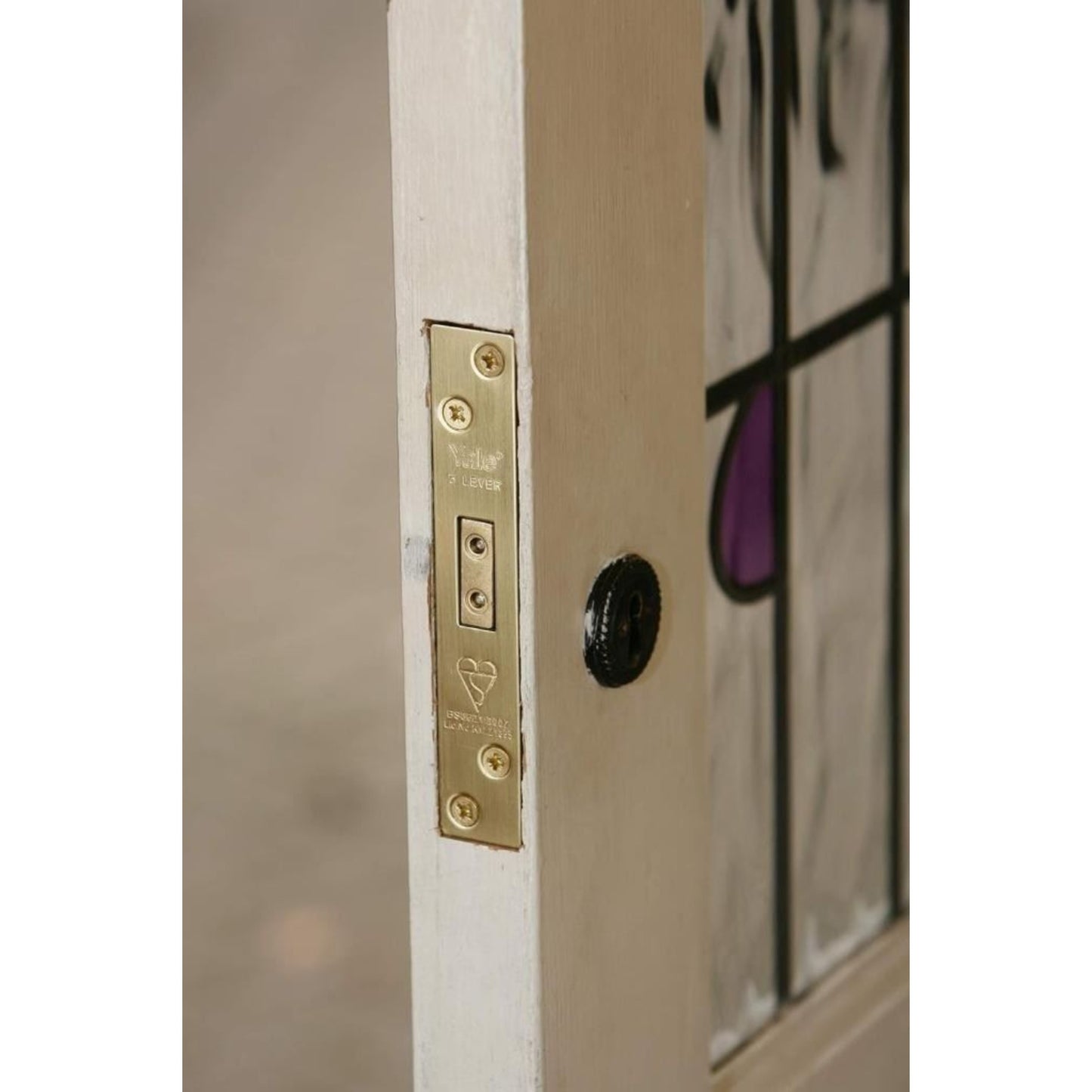 Yale 5 Lever Mortice Deadlock High Security Polished Brass 3 Inch 76 mm