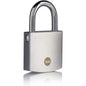 Yale Brass Padlock with Chrome Finish 50 mm Outdoor Lock 3 Keys High Security