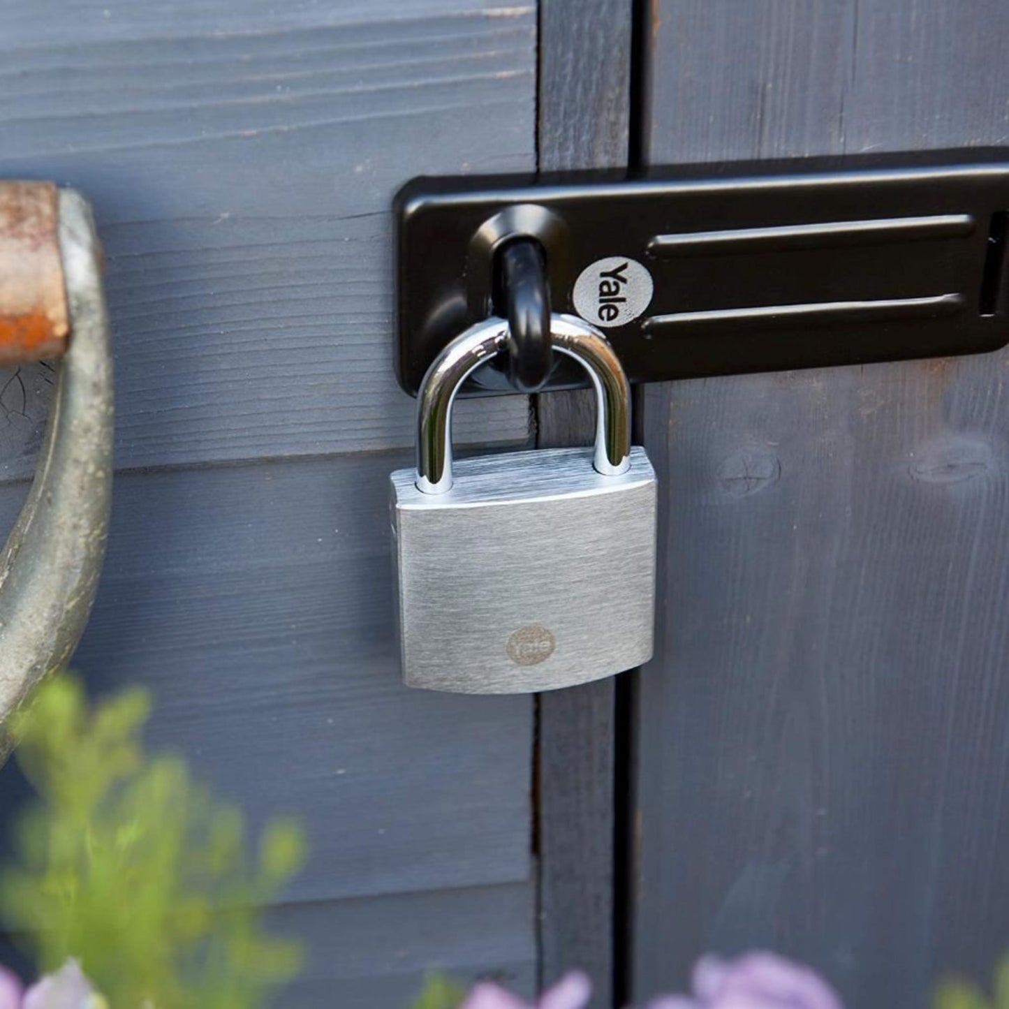 Yale Brass Padlock with Chrome Finish 50 mm Outdoor Lock 3 Keys High Security