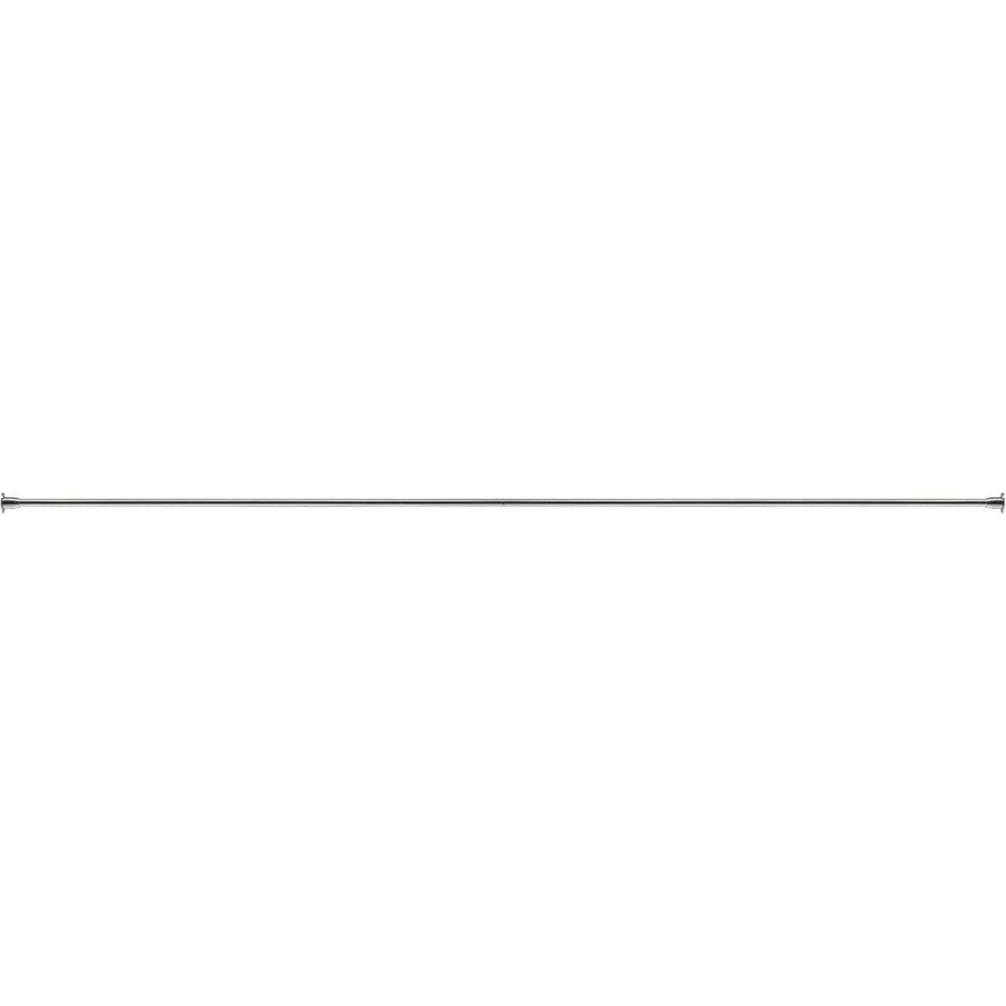 Croydex Fineline Shower Rail L & U-Shaped & Straight Ceiling Support Chrome