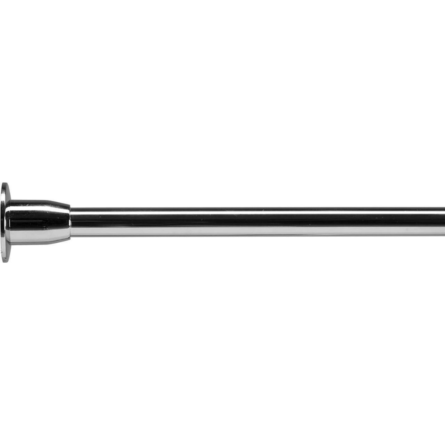Croydex Fineline Shower Rail L & U-Shaped & Straight Ceiling Support Chrome