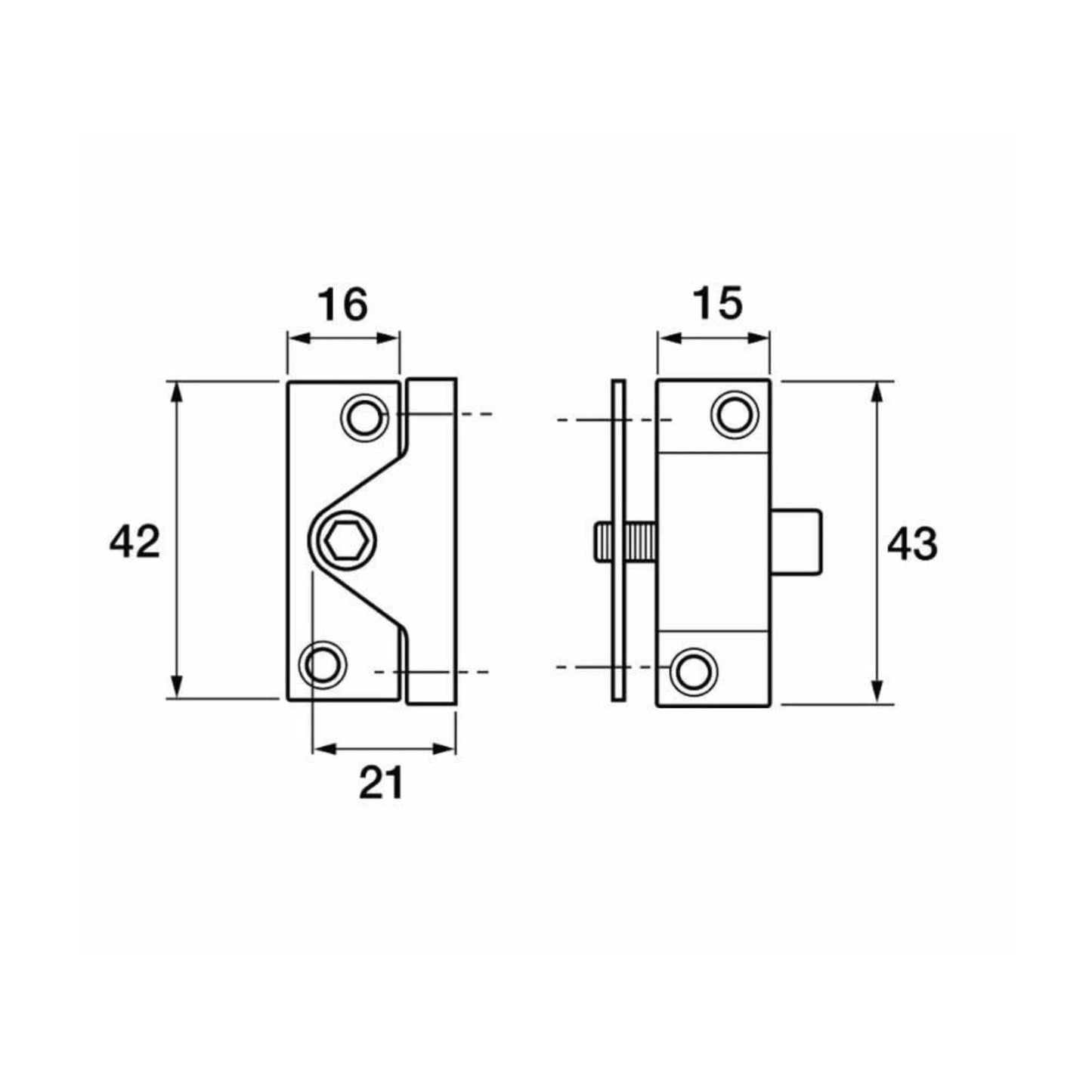 Yale Window Locks 4 Pack Key Operated Lock Brass Finish Standard Security 8K118