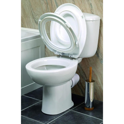 Croydex SafeFlush Toilet Seat Anti-Bacterial Soft Close Hinges Quick Release