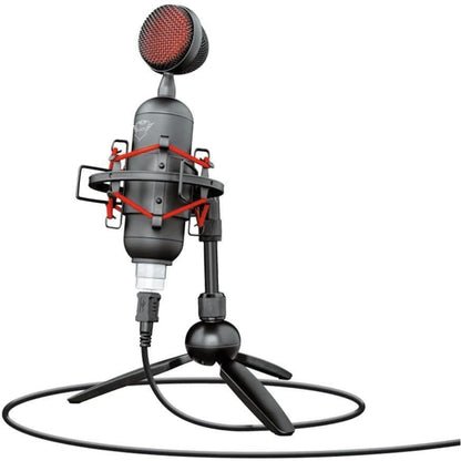 Trust GXT Buzz USB Streaming Microphone Background Noise Reduction Tripod Stand