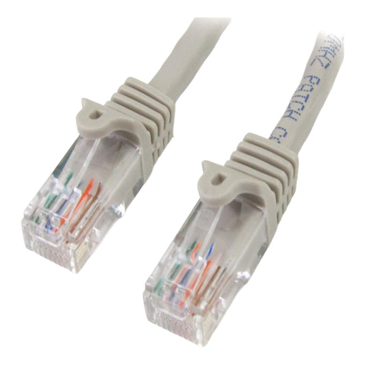StarTech.com 5m CAT5e UTP RJ45 Ethernet Patch Cable Grey 45PAT5MGR