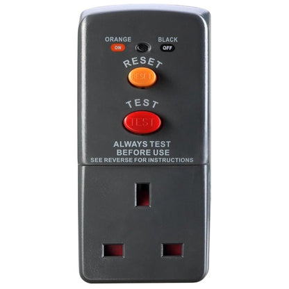 Masterplug Newlec rcd Safety Adaptor Single Safety Circuit Breaker Socket ARCDKG