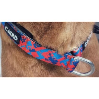 CAIRD Training Slip Dog Collar Reflective with Aluminium D-Ring Nylon Padded Neoprene No-Choke